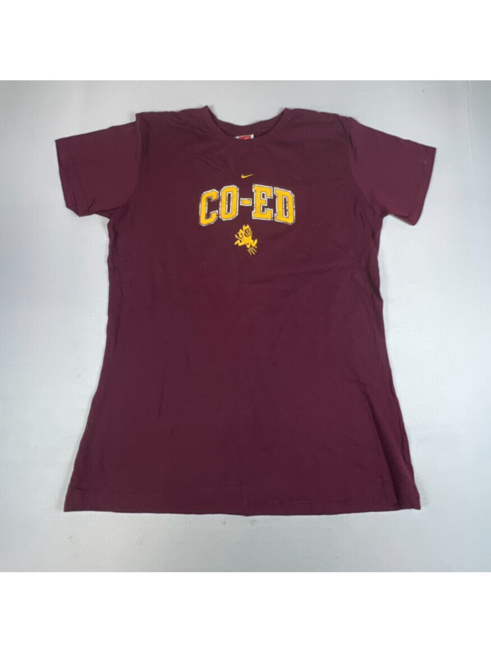 Nike Team Youth XL 16-18 Maroon Co-Ed Graphic Short Sleeve T-Shirt Top